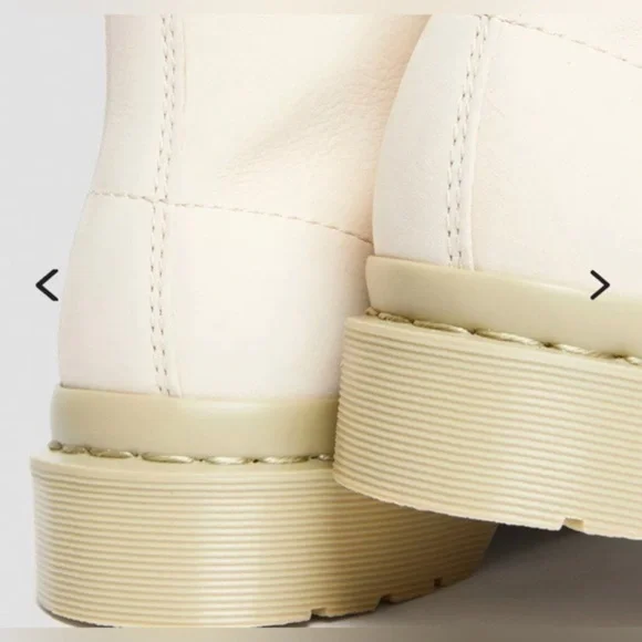 Dr Marten’s 1460 Parchment Beige Mono Milled Nubuck Leather Lace Up Boot 10 men‎ - Picture 7 of 10